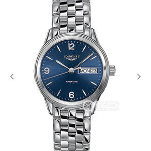 GK Longines Military Flag -sarjan kaksoiskalenteri L4.799.4.96.6 ETA2836-2 -liikkeellä. Ruostumattomasta teräksestä valmistettu miesten kello.