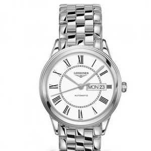 Longines sotilaallinen lippu sarja Dual Kalenteri L4.899.4.21.6 Koko 38.5mm. Kiina ja Englanti Weekly Kalenteri Dual Display Miesten Mekaaninen Watch