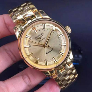 [Blast mallit yksinomaan] Longines LONGINES Master-sarjan tyranni Kulta 18K all-gold teräsvyö automaattinen mekaaninen miesten katsella