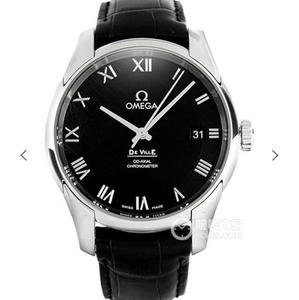 VS Omega De Ville Classic Black käynnistettiin koaksiaali kaliiperi 8500 alligaattori vyö kalenteri toiminto miesten katsella