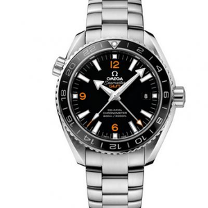 VS Omega Planet Ocean GMT 43.5mm 1: 1 8605 ruostumattomasta teräksestä valmistettu hihna, automaattinen mekaaninen miesten kello.