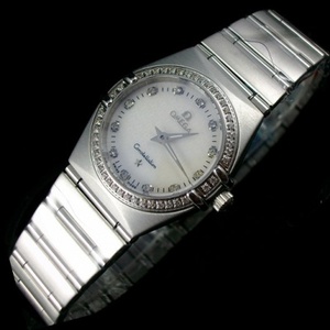 Omega OMEGA Constellation-sarjan Sveitsin naisten katsella all-steel diamond british naisten katsella valkoinen piilotettu standardi sveitsin alkuperäinen liike