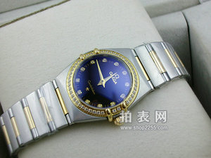 Sveitsin OMEGA Constellation Series 160th Anniversary Alkuperäinen Kvartsi liike Kaksi kättä Ladies Watch (Musta)