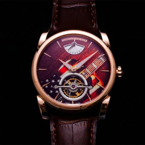 JB Parmigiani Fleurier alkuun tourbillon (säännöllinen kirjaimellinen malli PFH251 kansallisen lipun musiikin malli PFS251) todellinen tourbillon liike