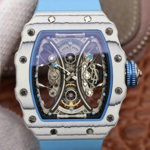 Top replica Richard Mille RM53-01 miesten automaattinen mekaaninen katsella high-end hiilikuitua.