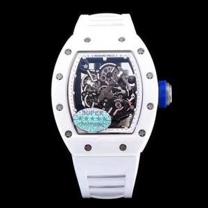 KV Taiwan tehdas Richard Mille RICHARDMILLE vahvin uudelleen kaiverrettu versio RM055 sarjan valkoinen keraaminen