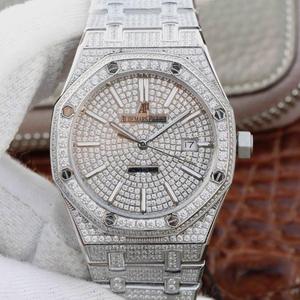 Audemars Piguet Royal Oak Series 15400.OR Starry Diamond Watch Montre mécanique pour homme en or 18 carats