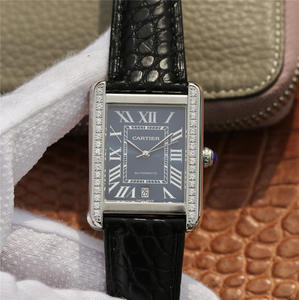 Montre Cartier Tank Series W5200027 montre taille 31x41mm montre mécanique pour hommes