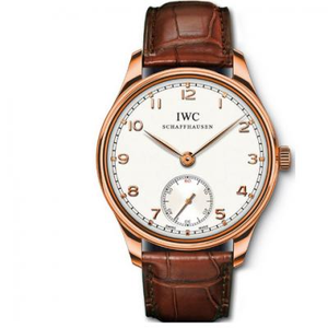 IWC Épée portugaise de Jones IW545409 montre mécanique mécanique manuelle pour hommes