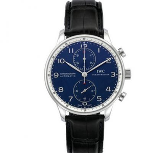 IWC Portugal Limited Edition Super Slim Portuguese Meter V7 Edition Montre Homme Mécanique Automatique IW371432 Blue Surface.