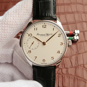 Montre mécanique pour homme IWC portugaise IW524204, échelle argent-blanc / échelle or.