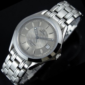 Montre suisse Omega OMEGA Seamaster Series Silver Grey Noodle Ding Scale Automatic Mechanical Men's Watch