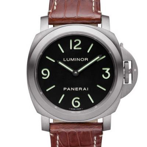 Panerai PAM00176 44mm Titanium Case Montre mécanique automatique pour homme .