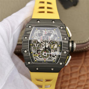 KV Richard Mille Miller RM11-03 Série Montre mécanique homme (bande jaune)