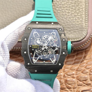 NT Richard Mille RM-035 Gratuit 1 paire de ruban adhésif de rechange + 2 poignées bague en caoutchouc multicolore Montre homme Bracelet en silicone Mouvement mécanique automatique