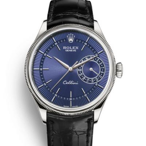 Montre mécanique pour homme MKS Rolex Cellini série M50519-0013 visage bleu