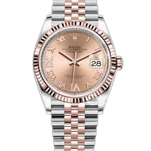 GM nouvelle dame datejust 36 mm or rose 2018 nouvelle datejust série recouverte d'or 14 carats mouvement mécanique automatique bracelet en acier inoxydable