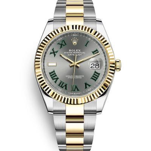 WWF Factory Watch Rolex Datejust Series M126333-0019 Montre mécanique automatique pour hommes, or 18 carats