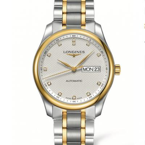 LG monarcha Longines faire máistir sraith traidisiúnta L2.755.5.77.7 fir ag faire feidhm féilire seachtaine