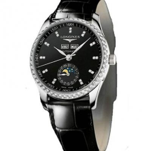 TW Longines watchmaking máistir sraith traidisiúnta L2.503.0.57.3 strap cowhide uathoibríoch faire na bhfear meicniúil