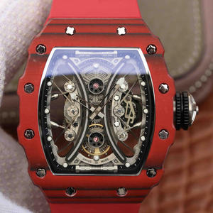 Macasamhail Barr Richard Mille RM53-01 fir faire meicniúil uathoibríoch snáithín carbóin ard-deireadh Omega Seamaster seanré 30 sraith na bhfear faire crios meicniúil bunaidh ceann amháin le macasamhail amháin