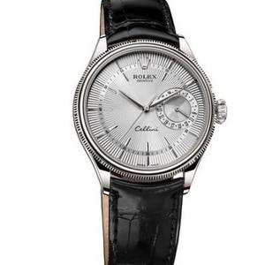 VF Rolex Cellini sraith 50519-0006 faire meicniúil na bhfear crios (pláta bán)