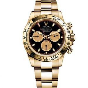 JH Factory Rolex m116508-0009 Daytona Sraith Chronograph Meicniúil Watch (Óir) Barr Macasamhail Faire