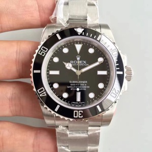 Rolex Green Water Ghost Ghost v7 Eagrán SUB Submariner Sraith 116610LV Barr Ailigéadar Leathar