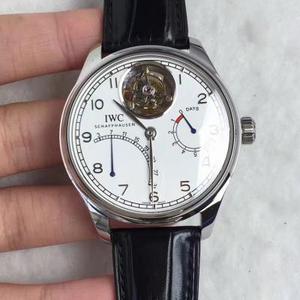 TF IWC Portaingéilis Tourbillon Sraith droim ar ais, atá feistithe le leagan saincheaptha de IWC Auto 51900 gluaiseacht tourbillon fíor uathoibríoch