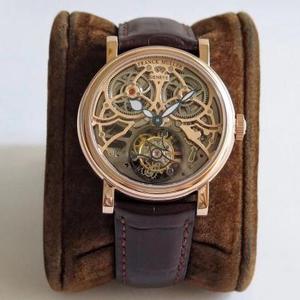 Onóir ag TW-Franck Muller GIGA Babhta Skeleton Tourbillon Watch Shocked ar an Margadh Tourbillon Gluaiseacht