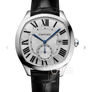 V6 Cartier DRIVE DE CARTIER series WGNM0004 turtle-shaped white-faced men's watch.