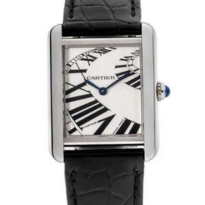 K11 factory Cartier TANK tank series W5200018 quartz ladies watch