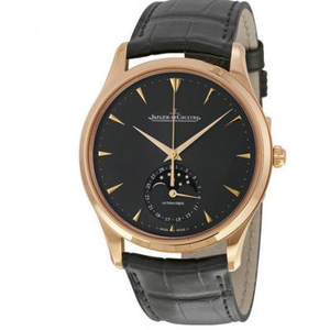 Jaeger-LeCoultre ultra-thin master Q136255J gray rose gold Automatic moon phase men's watch.