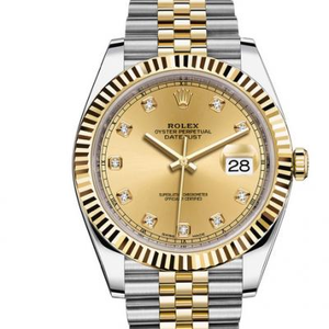 One to one replica Rolex High Imitation Datejust 116233 Champagne Plate Diamond Watch