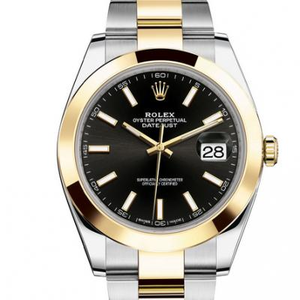 Rolex Datejust II series 126303 gold version, pure 18k gold, gold thickness 15 microns, strap gold weight 2.22 grams, ring gold weight.