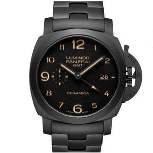 VS factory replica Panerai PAM438 full ceramic 44mm men’s automatic mechanical watch super luminous.