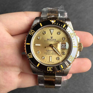 New Rolex Submariner Water Ghost Gold Model (Electroplate 18k Gold) N Factory Produced.