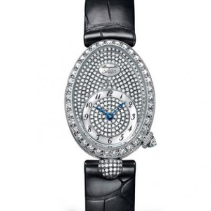 Versione aggiornata di Breguet Regina di Napoli 8928BB / 8D / 944 / DD0D signore guardare madre-di-perla faccia diamante signore guardare