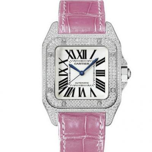 Orologio meccanico da donna della serie Cartier Santos essenziale per i tiranni locali