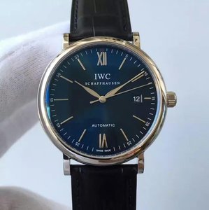 mk fabbrica IWC Batofino serie orologio meccanico faccia blu