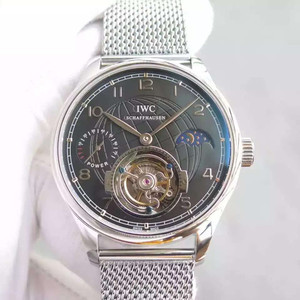 IWC Portoghese Power Sun Moon Star Series Orologio meccanico meccanico a mosca