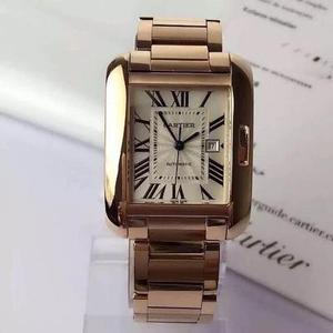 Cartier British tank steel belt serie TANK ANGLAISE serie JF prodotto vetro zaffiro dotato di movimento importato