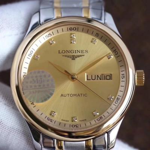 Orologio meccanico da uomo a doppio calendario Master Series Master Longines Dual Calendar