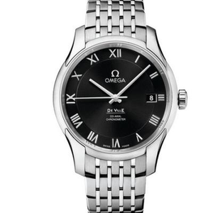 One to one replica Omega De ville Serie 431.10.41.21.01.001 Steel Band Men's Mechanical Watch Black Face