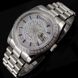 Orologio svizzero Rolex Rolex Gypsophila Uomo Orologio Acciaio Cintura Diamond White Face Dual Calendar Automatic Sapphire