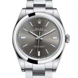 AR Rolex 114300-0001 Oyster Perpetual Series Gray Surface Mechanical's Orologio da uomo