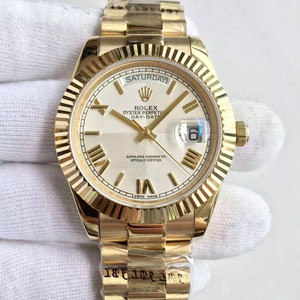 Rolex (Rolex) Day-Date Nuovo Orologio Meccanico Numerale Romano dalla faccia bianca