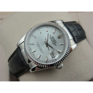 Orologio svizzero Rolex Rolex orologio Datejust cinturino in pelle uomo orologio Swiss ETA movimento