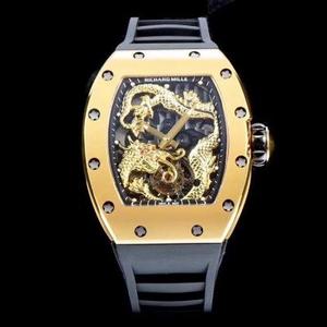 La fabbrica TW RICHARD MILLE gestisce l'orologio tourbillon RM057 Jackie Chan Panlong! Utilizzare con coraggio nuovi materiali per le prestazioni
