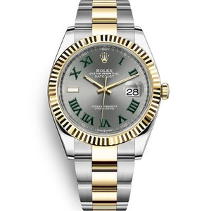 WWF Factory Orologio Rolex Datejust Series m1263333-0019 Orologio meccanico automatico da uomo, 18k Oro